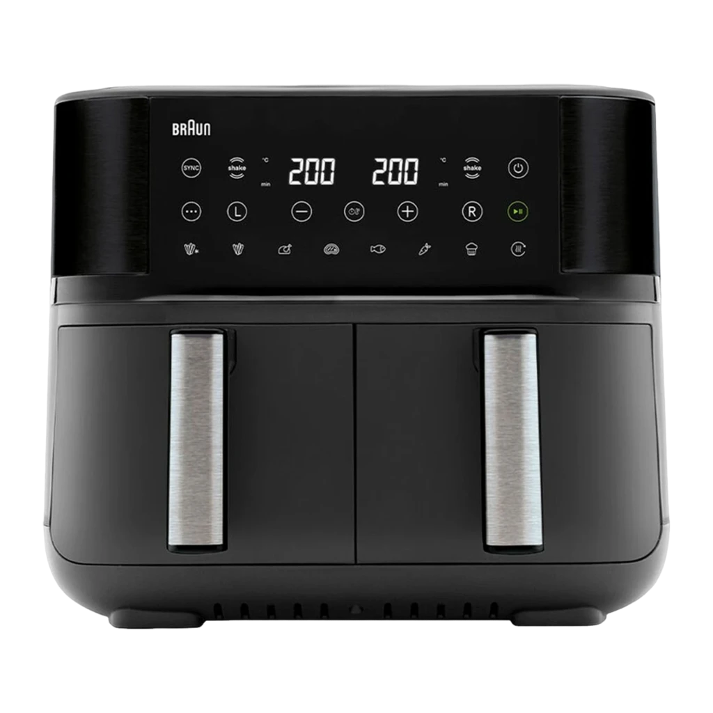 Freidora de Aire Braun TwinCook 3 TD 3030I Doble Cesta 2x4L 8L 2850W 8 Programas
