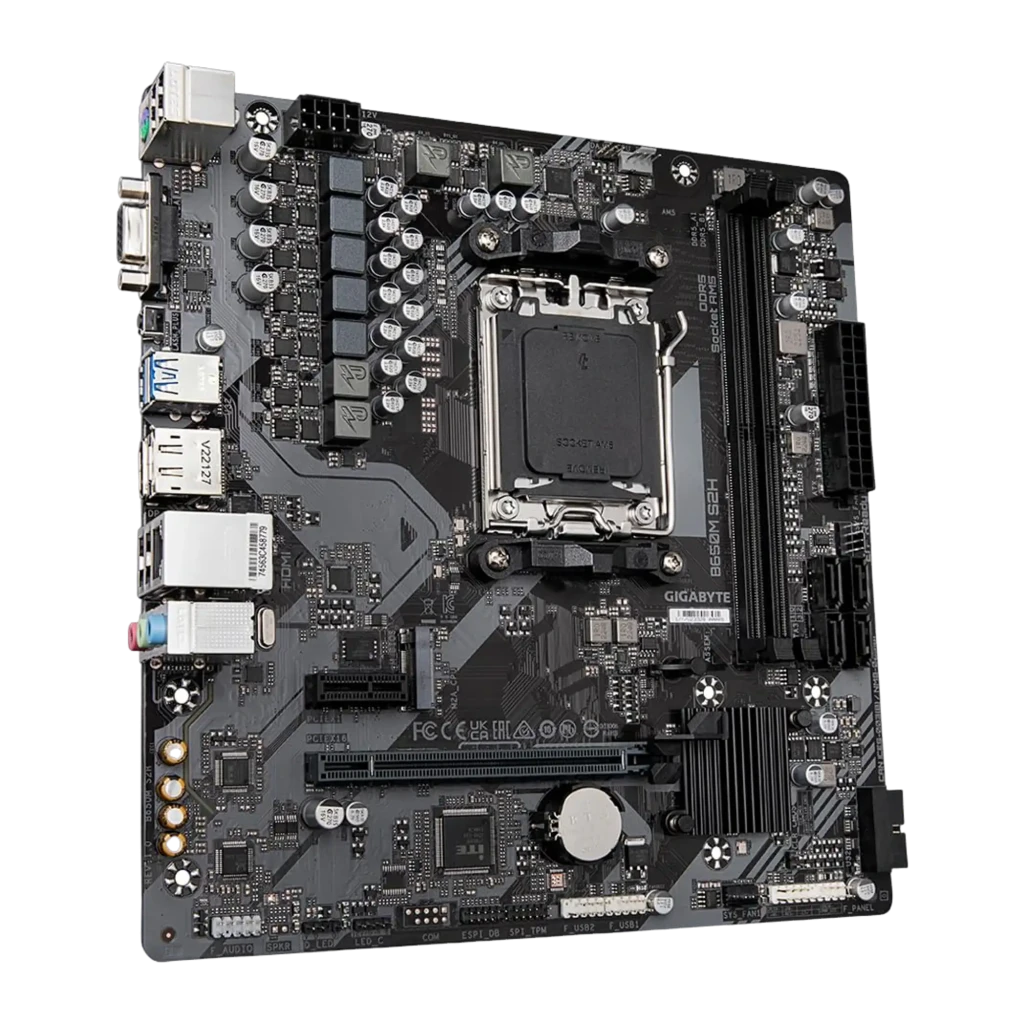 Gigabyte Placa-mãe B650M S2H AMD AM5, produto com caixa: placa Micro-ATX e embalagem com logo Ultra Durable - Item2