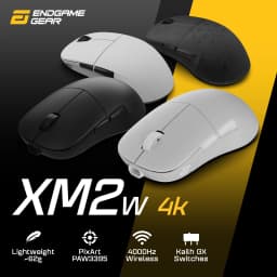 Endgame Gear XM2w 4k Wireless Dark Frost, comparação: 4 variantes de cor com specs 62g PAW3395 4000Hz