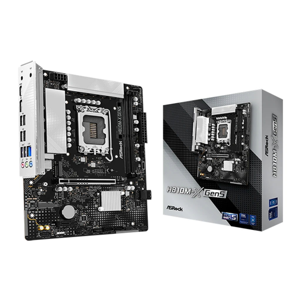 Placa base ASRock H810M-X Gen5 Intel H810 LGA1851 DDR5 Micro ATX