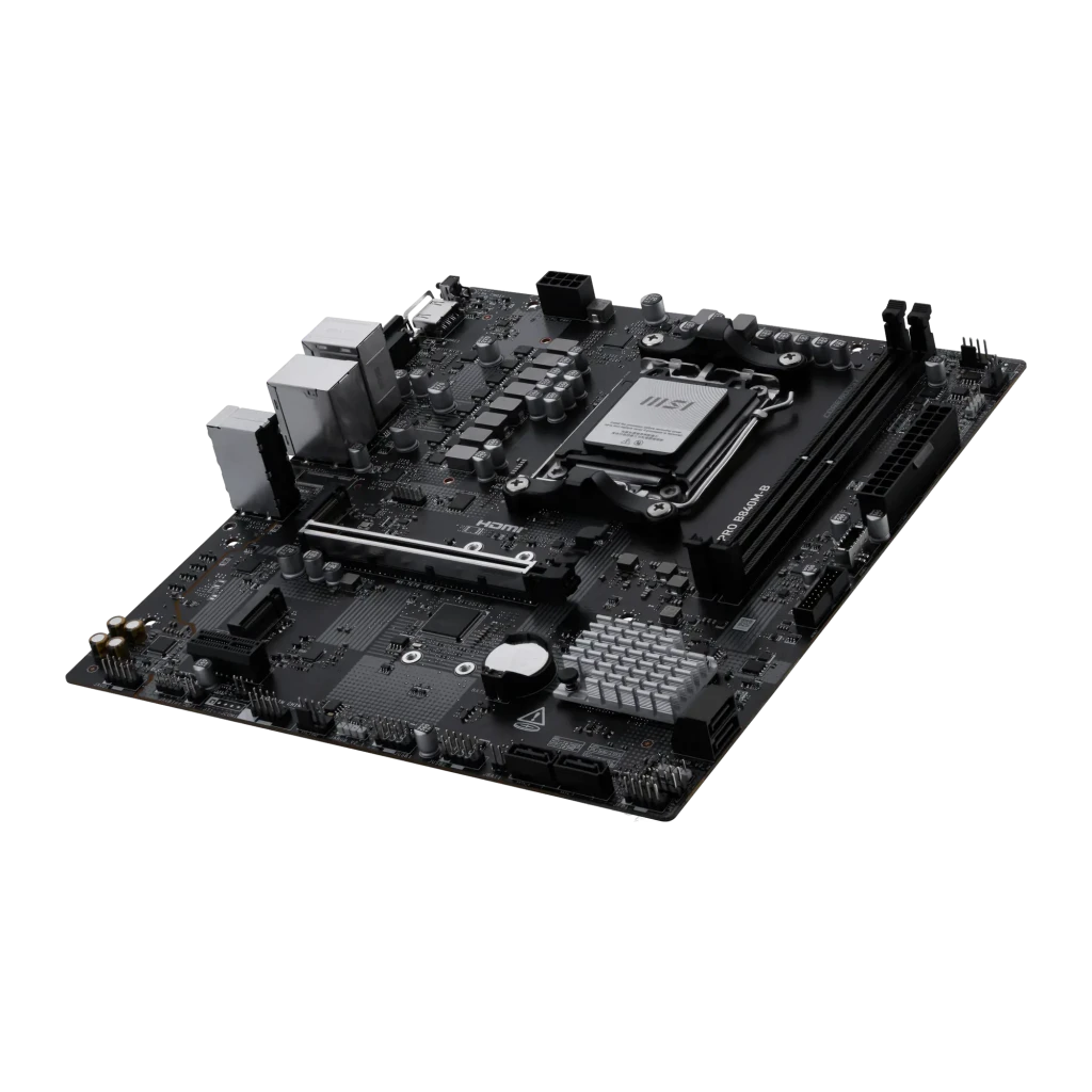 MSI Pro B840M-B AM5 mATX, carte mère avec boîte: socket AM5, slots RAM et boîte du produit - Ítem2