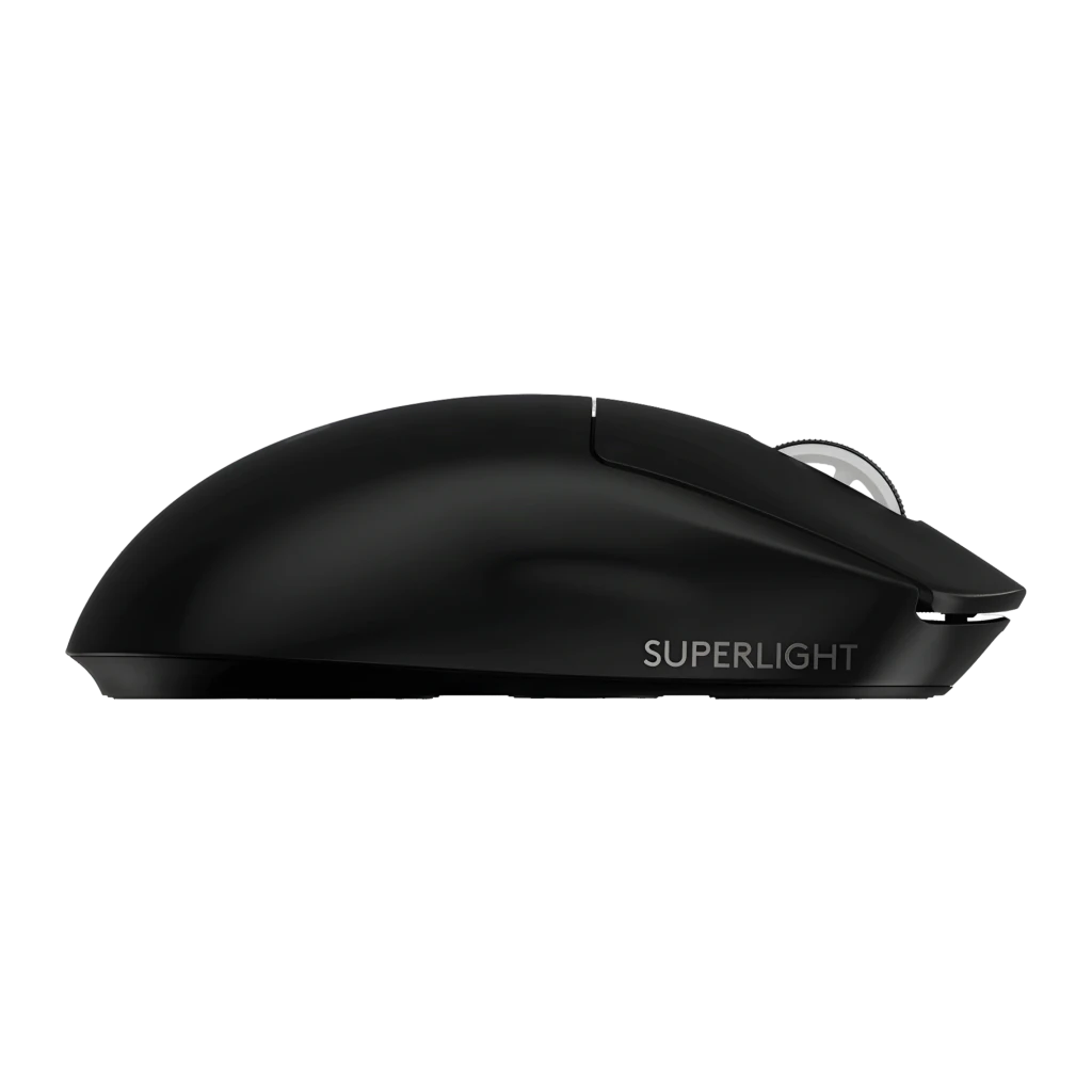 Logitech Ratón Pro X Superlight 2 SE negro, vista superior: rueda central, LED verde y logo G plateado - Ítem5