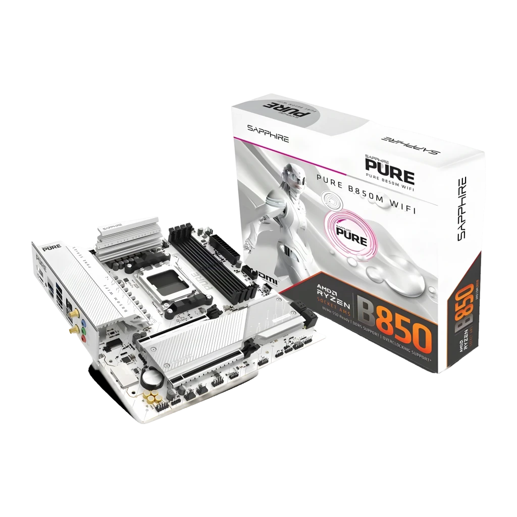 Placa base Sapphire Pure B850M WiFi B850 AM5 DDR5 mATX WiFi 6