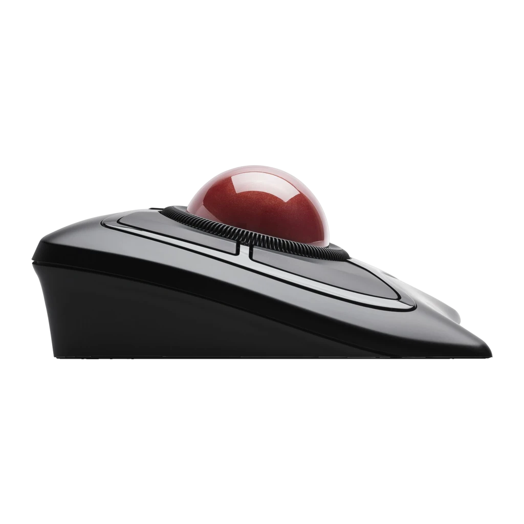 Kensington Expert Mouse Wireless Negro, vista superior: bola roja central, anillo de desplazamiento y cuatro botones - Ítem4