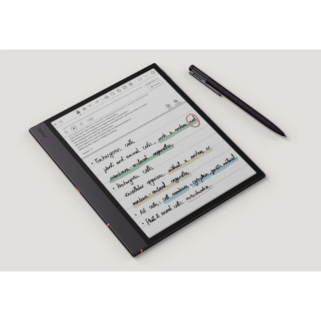 BOOX Note Air6 C 10,3 pulgadas - E-Reader y E-Notebook Color 64 GB - batería de 3700 mAh y peso de 440 g en un cuerpo de 5,8