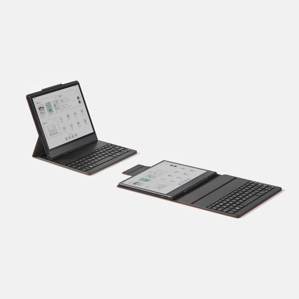 Onyx Boox Funda Magnética con Teclado para Note Air6 C, teclado físico de 64 teclas, base plegable tipo stand, soporte para lápiz y diseño delgado en negro