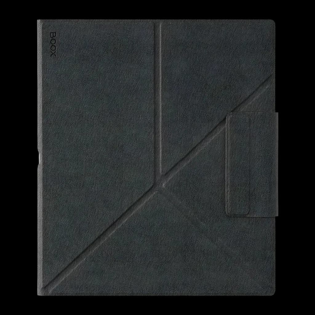 BOOX Funda Magnetic Note Air6 C gris, vista frontal: tapa cerrada con textura diagonal y cierre magnético lateral