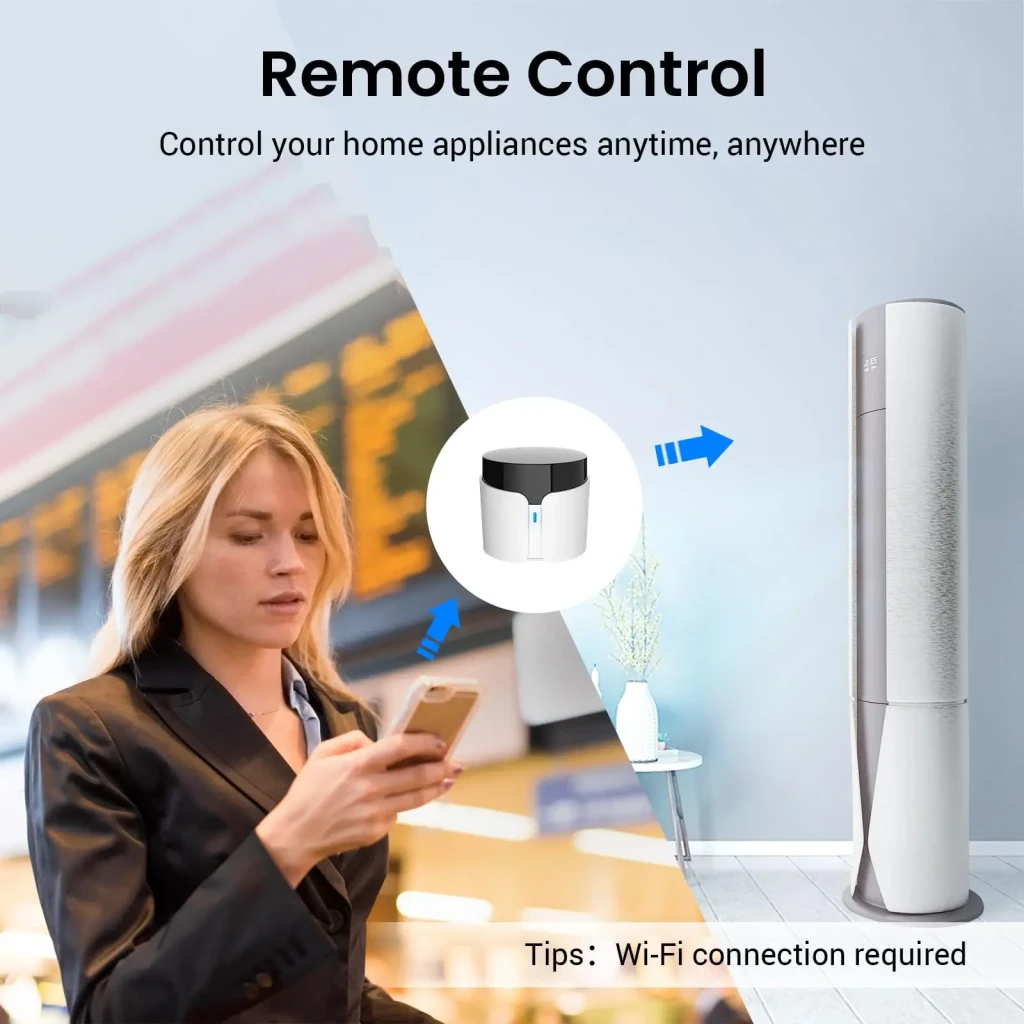 Broadlink RM5, uso remoto: mando universal controla aire acondicionado desde smartphone fuera de casa