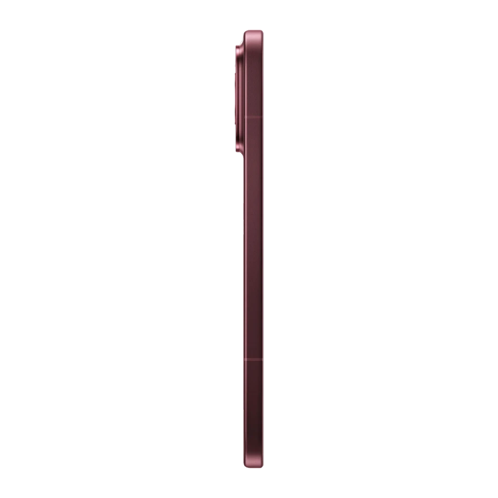 Xiaomi POCO F9 Ultra 5G Dark Cherry con gran pantalla sin bordes y cámara trasera triple en módulo redondo; acabado mate burdeos y frontal con perforación - Ítem2
