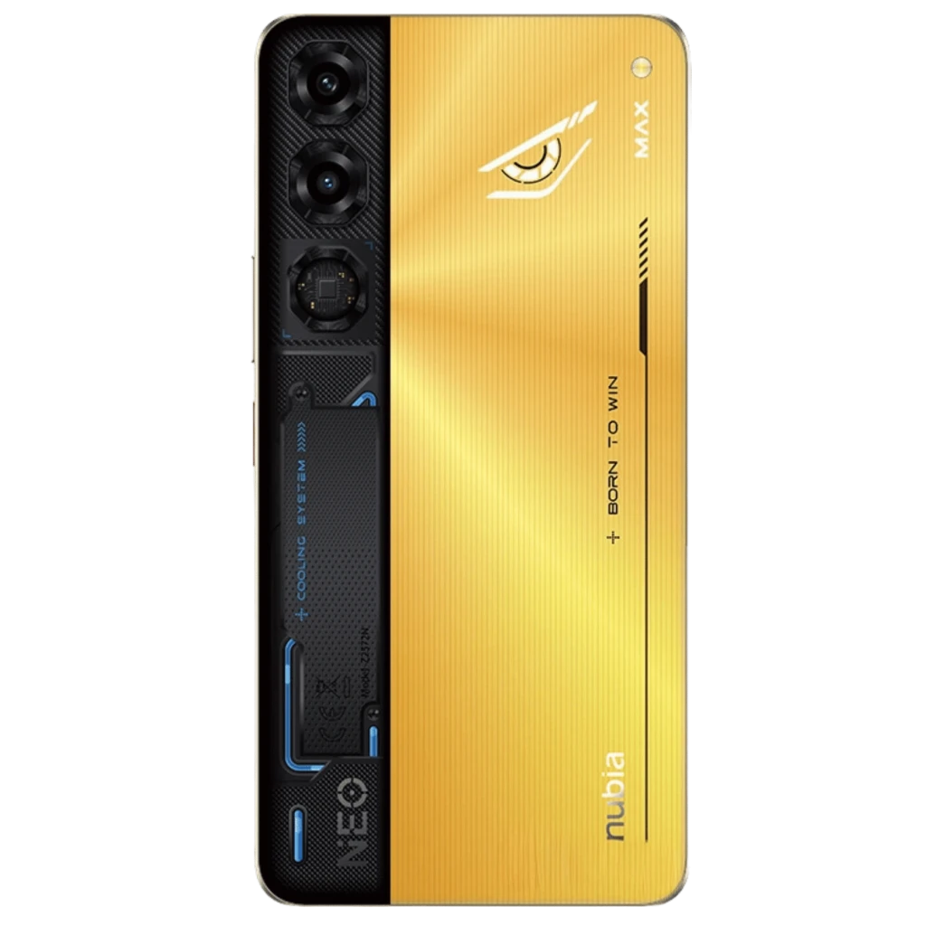 Nubia Neo 5 Max 8Go 256Go Titanium Gold avec écran bord à bord perforé, façade argentée, dos bicolore or noir, triple caméra et accents gaming Neo - Ítem16