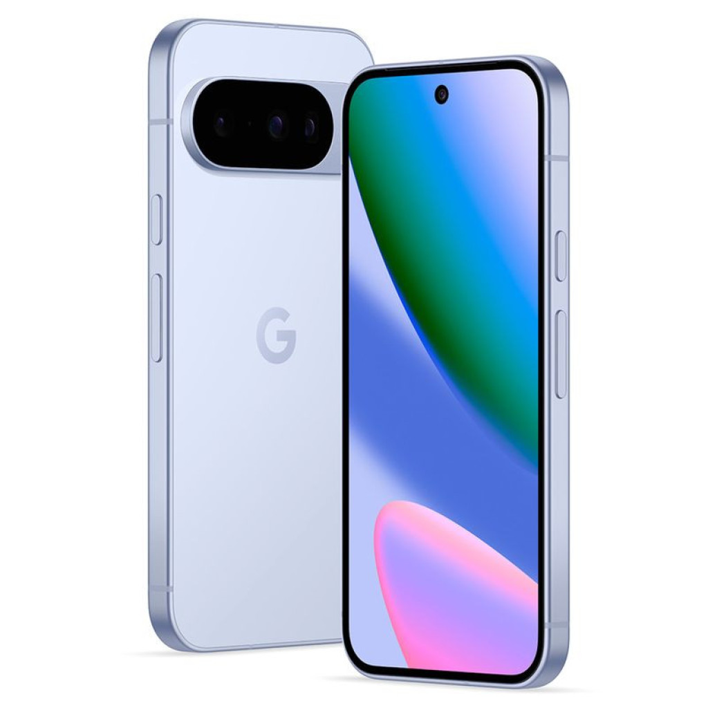Smartphone blanco glaciar con pantalla completa perforada, marcos delgados y módulo trasero horizontal con triple cámara; acabado como nuevo, 12GB/128GB - Ítem5