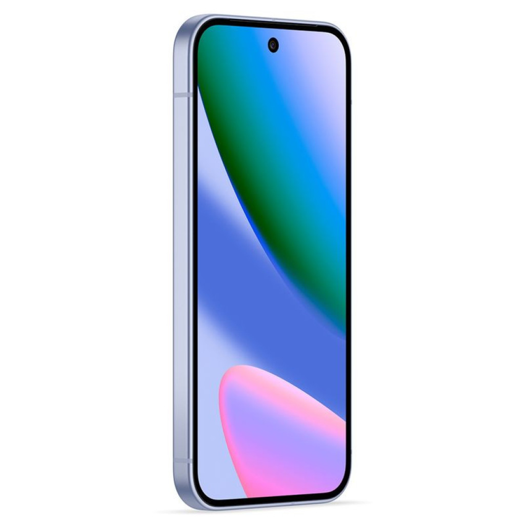 Smartphone blanco glaciar con pantalla completa perforada, marcos delgados y módulo trasero horizontal con triple cámara; acabado como nuevo, 12GB/128GB - Ítem2