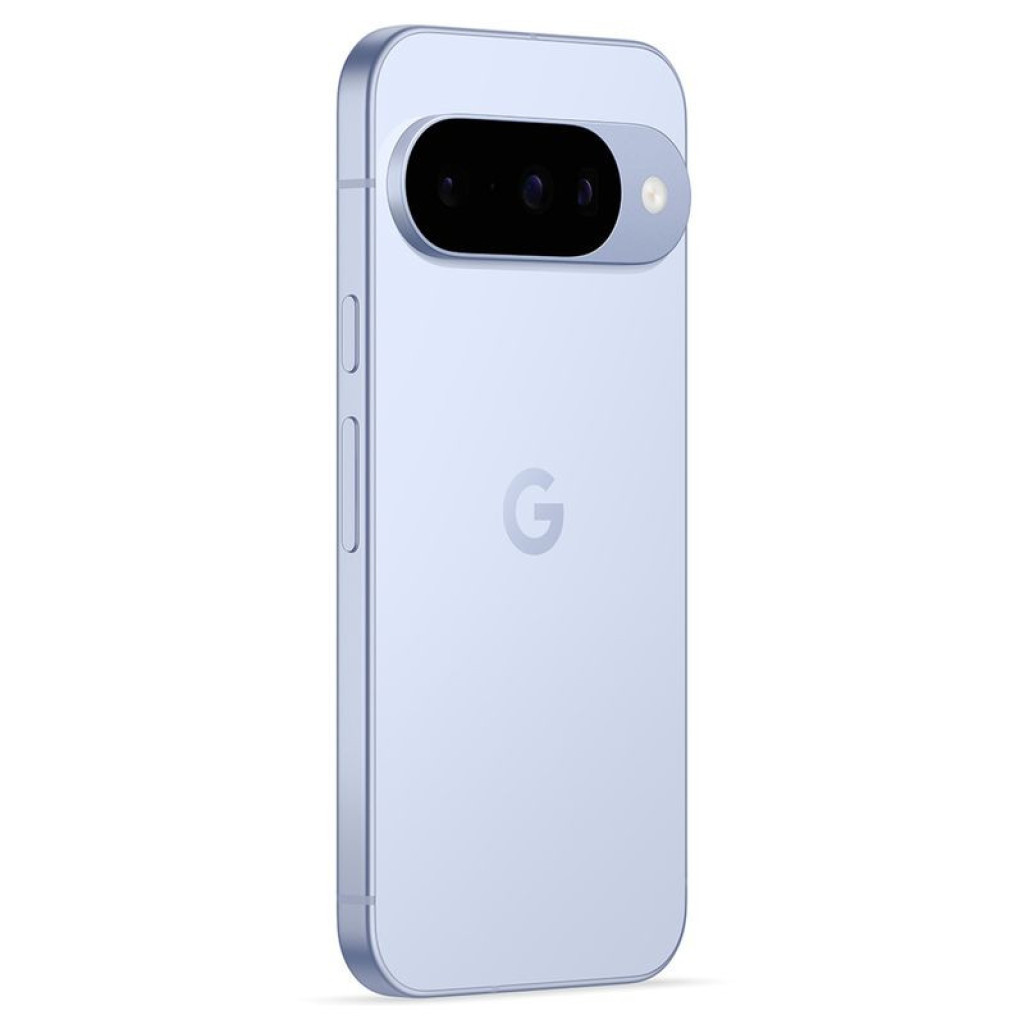 Smartphone blanco glaciar con pantalla completa perforada, marcos delgados y módulo trasero horizontal con triple cámara; acabado como nuevo, 12GB/128GB - Ítem3