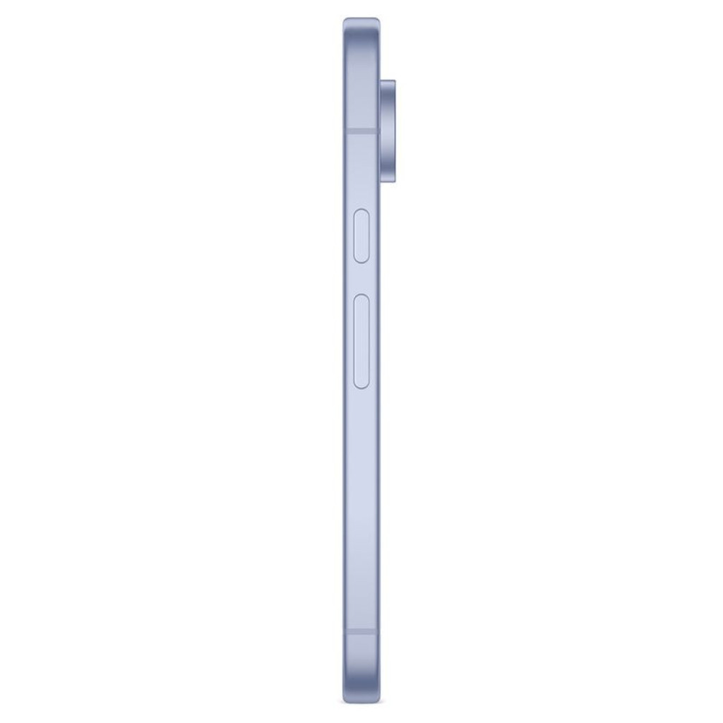 Smartphone blanco glaciar con pantalla completa perforada, marcos delgados y módulo trasero horizontal con triple cámara; acabado como nuevo, 12GB/128GB - Ítem1