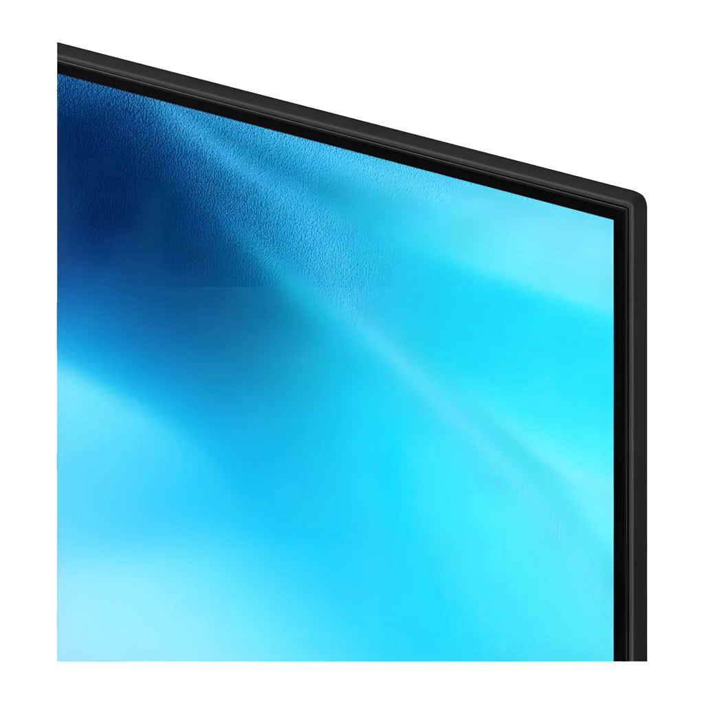 TV Samsung 50 polegadas LED 4K Ultra HD Preto UE50U8092HU, detalhe: canto superior direito com moldura fina preta e ecrã