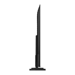 TV Samsung 85 pouces LED 4K Ultra HD Tizen Noir UE85U8092HU, vue latérale: profil ultra-fin et pied noir
