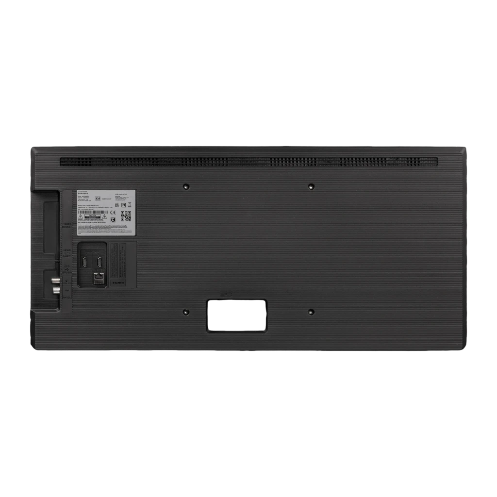 TV Samsung 85 pulgadas LED 4K Ultra HD Tizen Negro UE85U8092HU, vista trasera: panel posterior con puertos HDMI, USB, antena