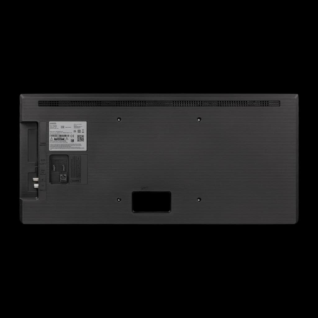 TV Samsung 85 pouces LED 4K Ultra HD Tizen Noir UE85U8092HU, vue arrière: panneau arrière avec ports HDMI, USB, antenne