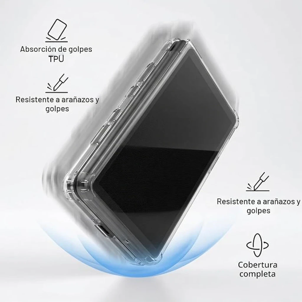 Capa TPU transparente para AYN Thor, anti-impacto, resistente a riscos e quedas, botões e portas acessíveis, cobertura completa e leve