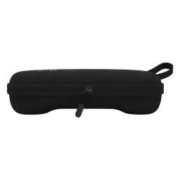 Étui de transport rigide noir AYN Thor avec fermeture éclair, coque texturée, poignée latérale et base moulée avec emplacement pour grip