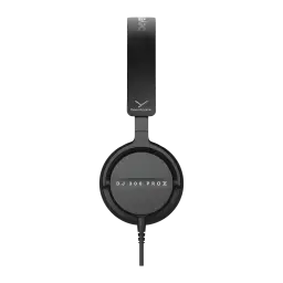 Casque Beyerdynamic DJ 300 PRO X Circum-aural Filaire 48Ω Noir, profil: étiquette DJ 300 PRO X sur le pavillon, logo