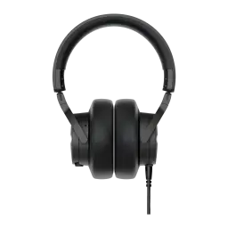 Casque Beyerdynamic DJ 300 PRO X Circum-aural Filaire 48Ω Noir, vue de face: coussinets circum-auraux et câble sortant