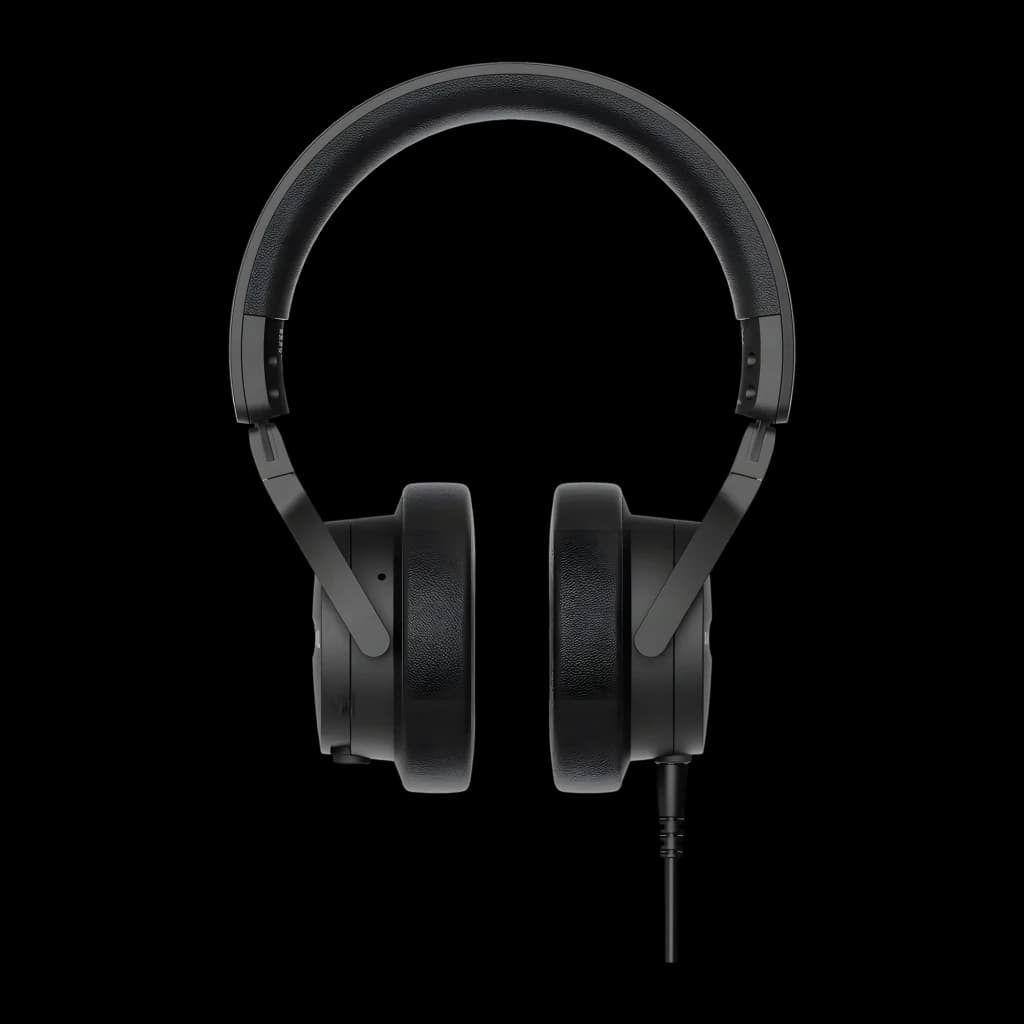 Casque Beyerdynamic DJ 300 PRO X Circum-aural Filaire 48Ω Noir, vue de face: coussinets circum-auraux et câble sortant