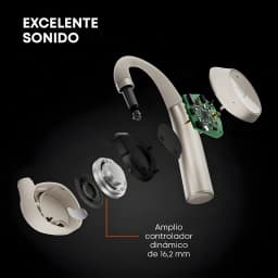 Écouteurs Beyerdynamic Verio 200 TWS Bluetooth 5.3 35h avec étui Crème, vue éclatée: transducteur dynamique 16,2 mm