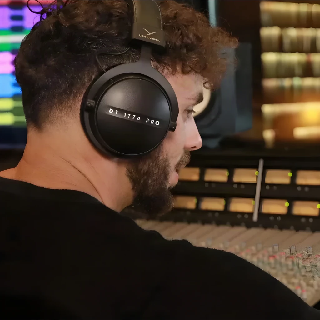 Auscultadores Beyerdynamic DT 1770 Pro MKII Circumaurais Cabo Jack 3,5 mm Preto, uso em estúdio: técnico com mesa de mistura