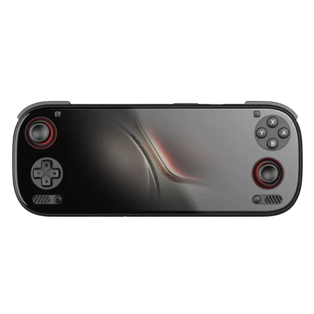 AYN Odin 3 Max Negro con pantalla AMOLED de 6 pulgadas, cuerpo compacto y mandos integrados: dos joysticks, cruceta, botones ABXY y altavoces frontales