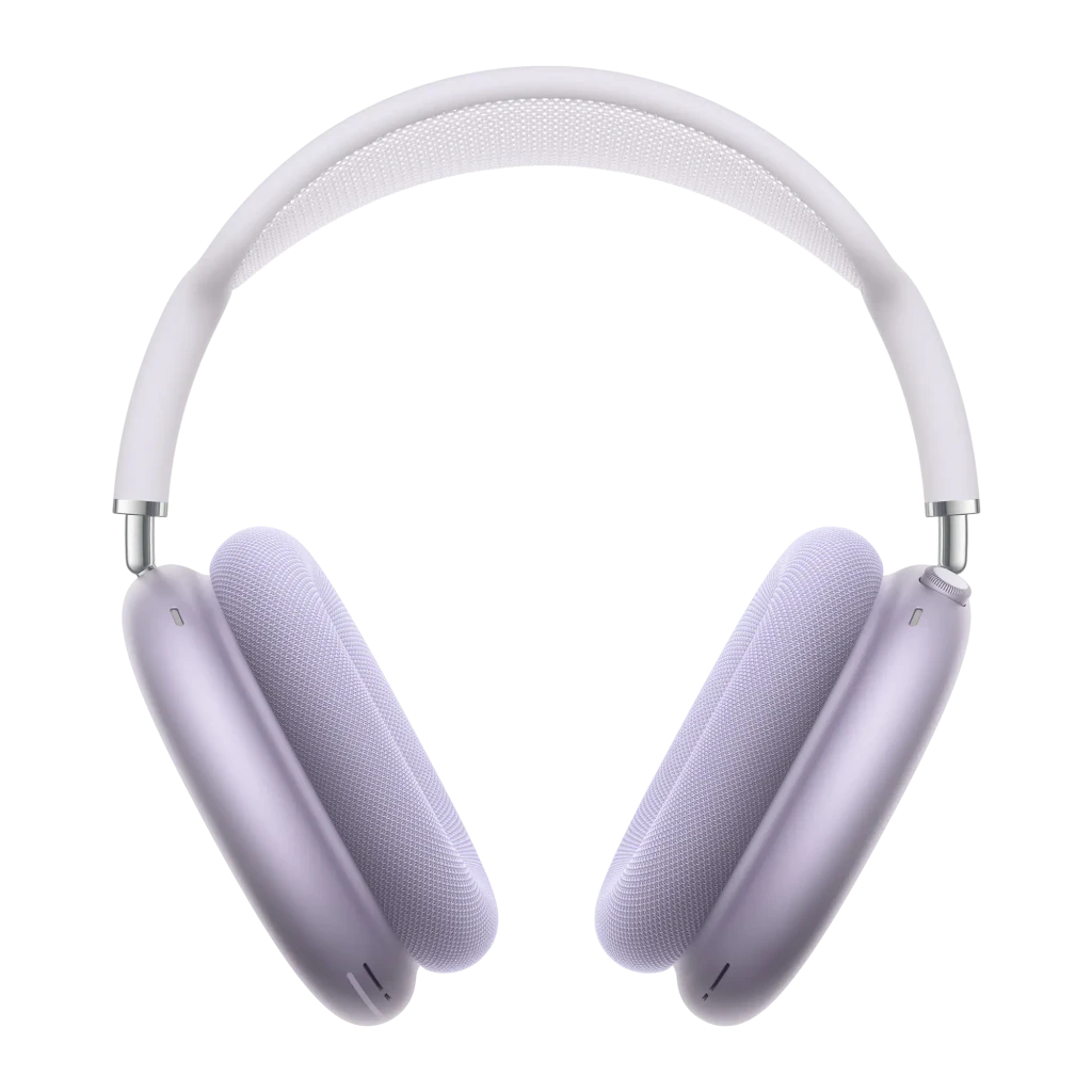 Auriculares Apple AirPods Max 2 Cancelación de Ruido Diadema Bluetooth 5.3 Púrpura, vista frontal: almohadillas y diadema