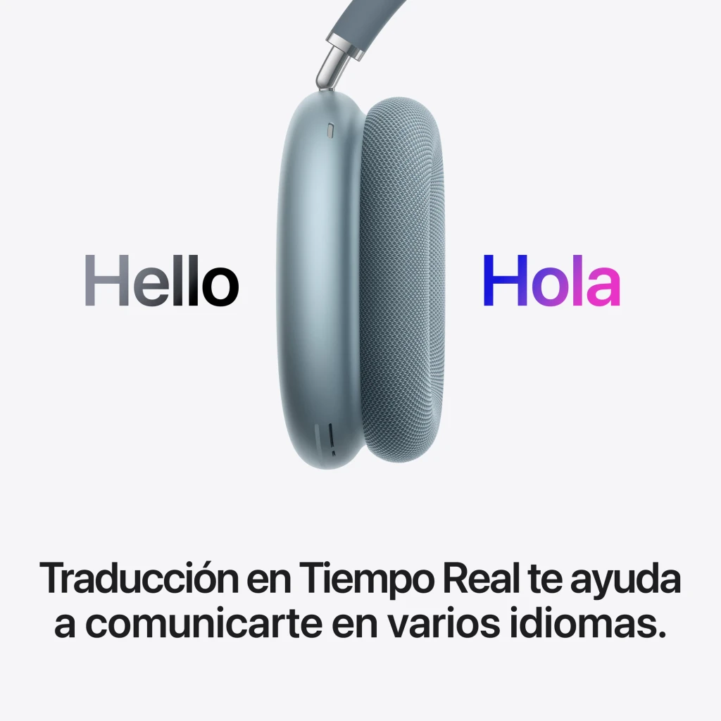 Auscultadores Apple AirPods Max 2 Cancelamento de Ruído Diadema Bluetooth 5.3 Azul Meia-Noite, lateral: almofada e malha