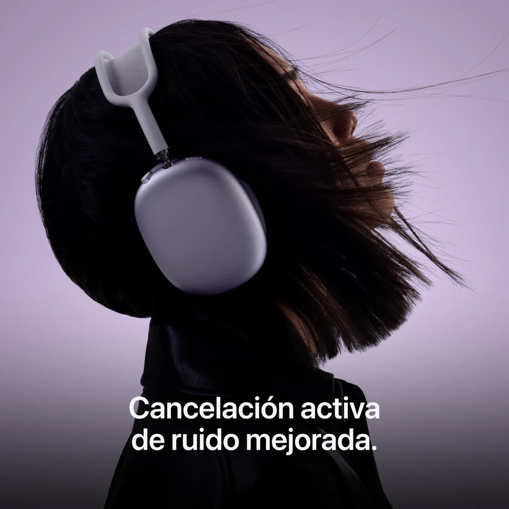 Auscultadores Apple AirPods Max 2 Cancelamento de Ruído Diadema Bluetooth 5.3 Luz Estelar Estelar, lifestyle: mulher
