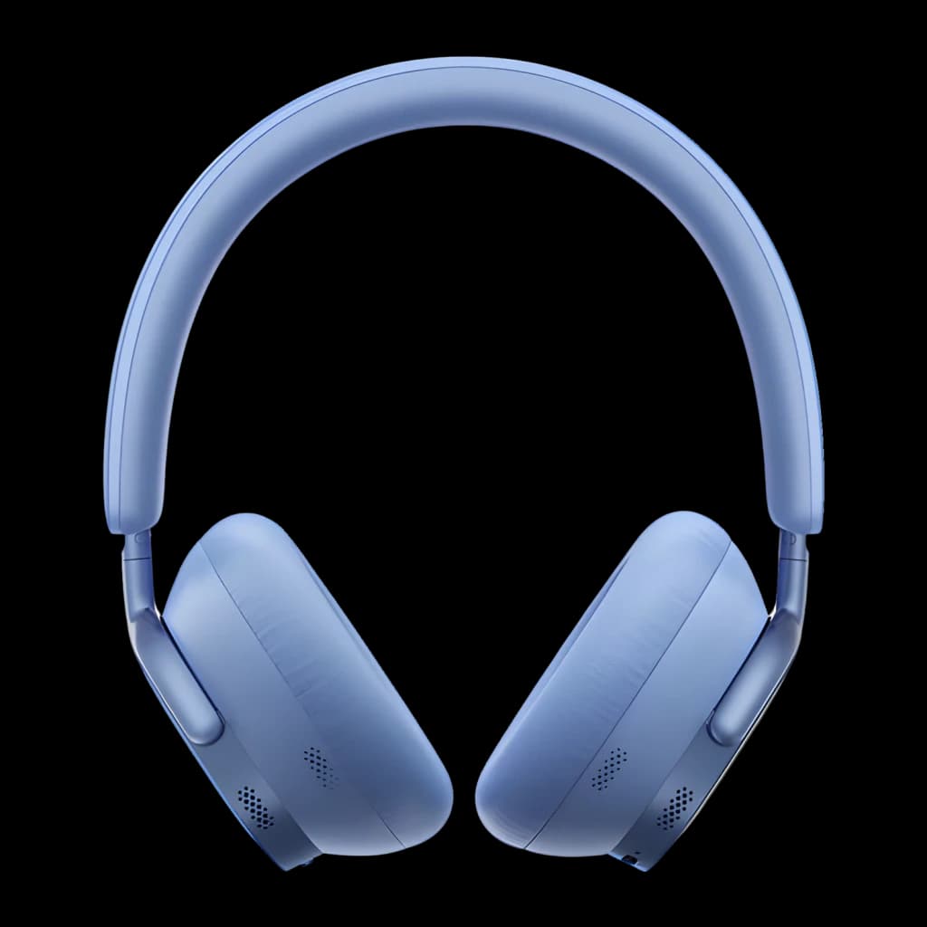 Auriculares Baseus Inspire XH1 Diadema Bluetooth 6.1 100h Azul, vista frontal: diadema y almohadillas azules sobre fondo