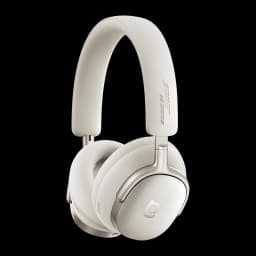 Auriculares Baseus Inspire XH1 Cancelación de Ruido Diadema Bluetooth 6.1 Blanco, vista lateral: almohadillas, logo
