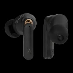 Auriculares Creative Labs Aurvana Ace 2 Cancelamento de Ruído TWS Bluetooth 5.3 Preto, vista frontal: dois earbuds pretos