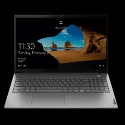 Lenovo ThinkBook 15 G2 ITL gris, écran 15,6 pouces bordures fines, webcam avec obturateur, clavier QWERTZ rétroéclairé, châssis alu fin, état excellent