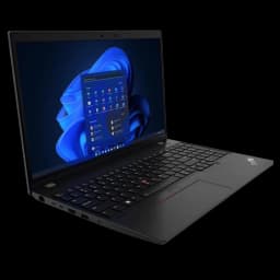 Lenovo ThinkPad L15 Gen 3 negro, 15,6 pulgadas, teclado QWERTZ con trackpoint rojo, pantalla abierta con Windows 11, cuerpo delgado y puertos laterales