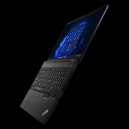Portátil Lenovo ThinkPad L15 Gen 3 negro, 15,5 pulgadas, teclado QWERTZ, diseño delgado, pantalla abierta con Windows, acabado renovado en excelente estado