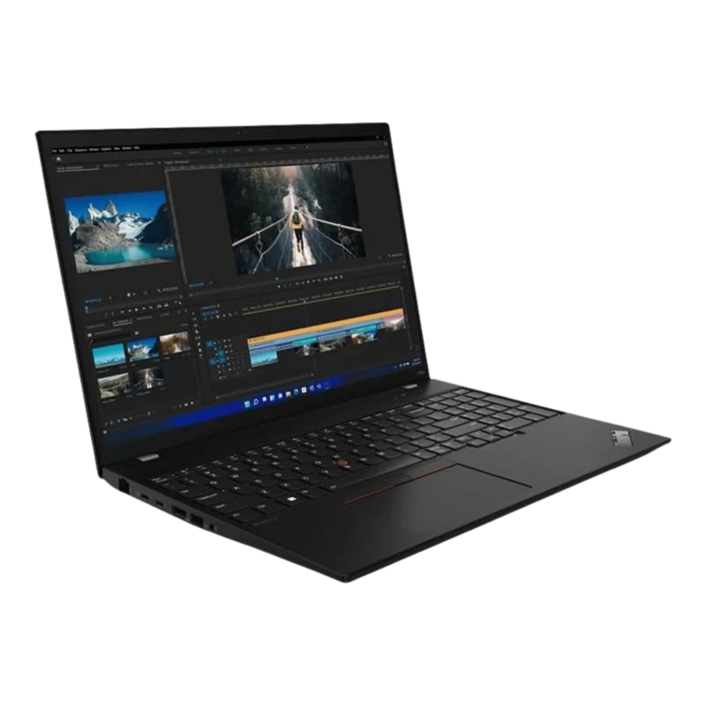 Portátil Lenovo ThinkPad P16s Gen 1 de 16 pulgadas, chasis negro, teclado QWERTZ con trackpoint rojo, pantalla IPS con biseles delgados, estado excelente - Ítem3
