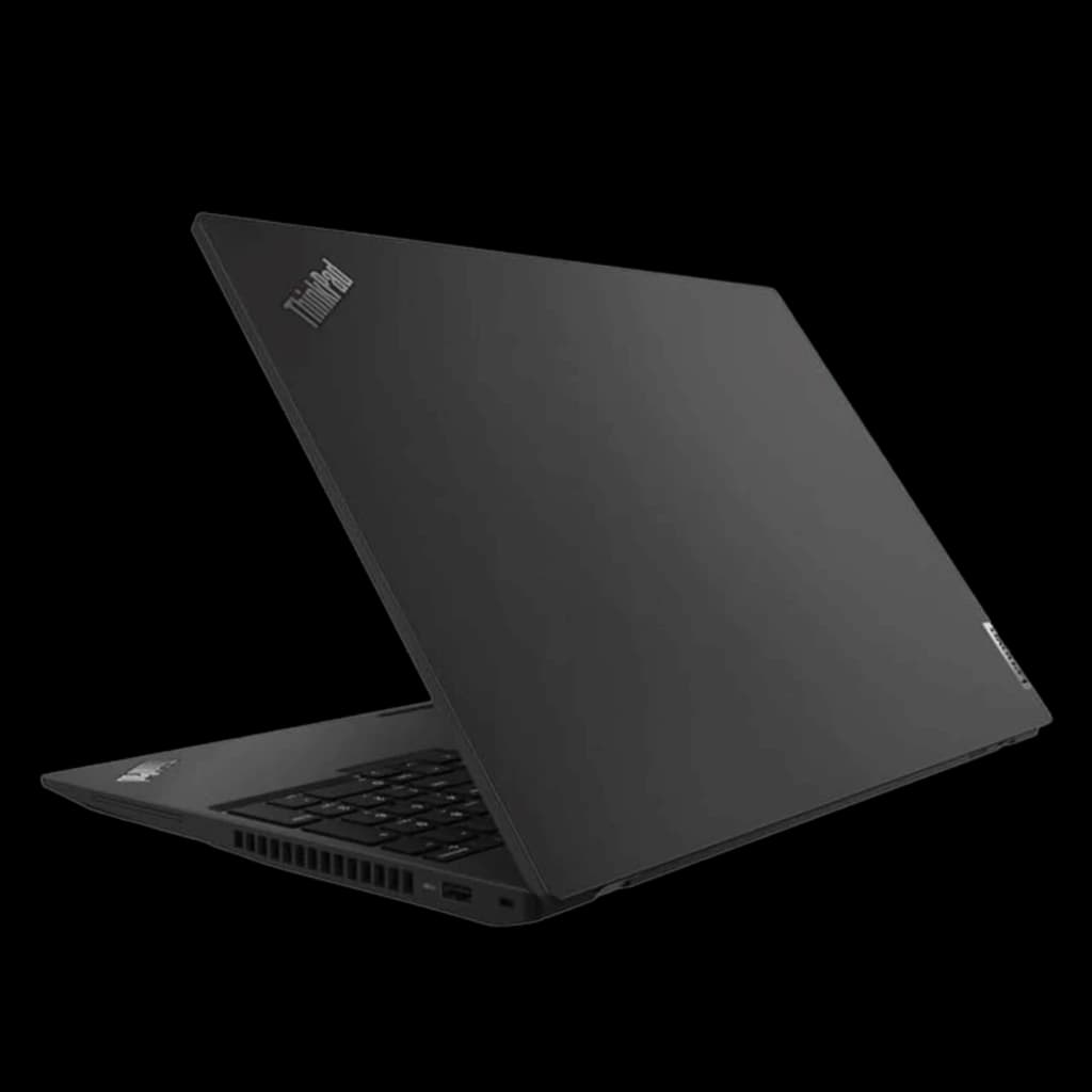 Lenovo ThinkPad P16s Gen 1 16 pouces noir mat, châssis fin, clavier QWERTZ rétroéclairé, charnière solide, ports latéraux, état rénové excellent