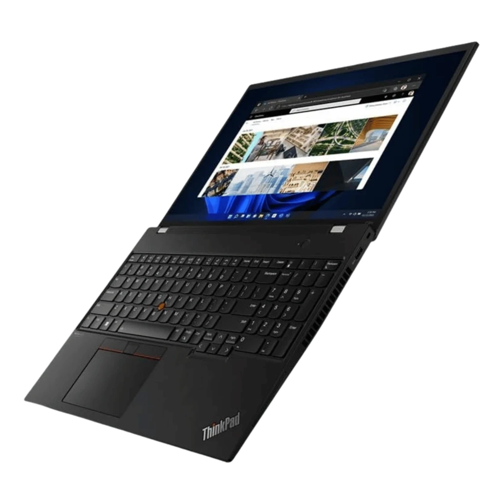 Portátil Lenovo ThinkPad P16s Gen 1 de 16 pulgadas, chasis negro, teclado QWERTZ con trackpoint rojo, pantalla IPS con biseles delgados, estado excelente - Ítem1