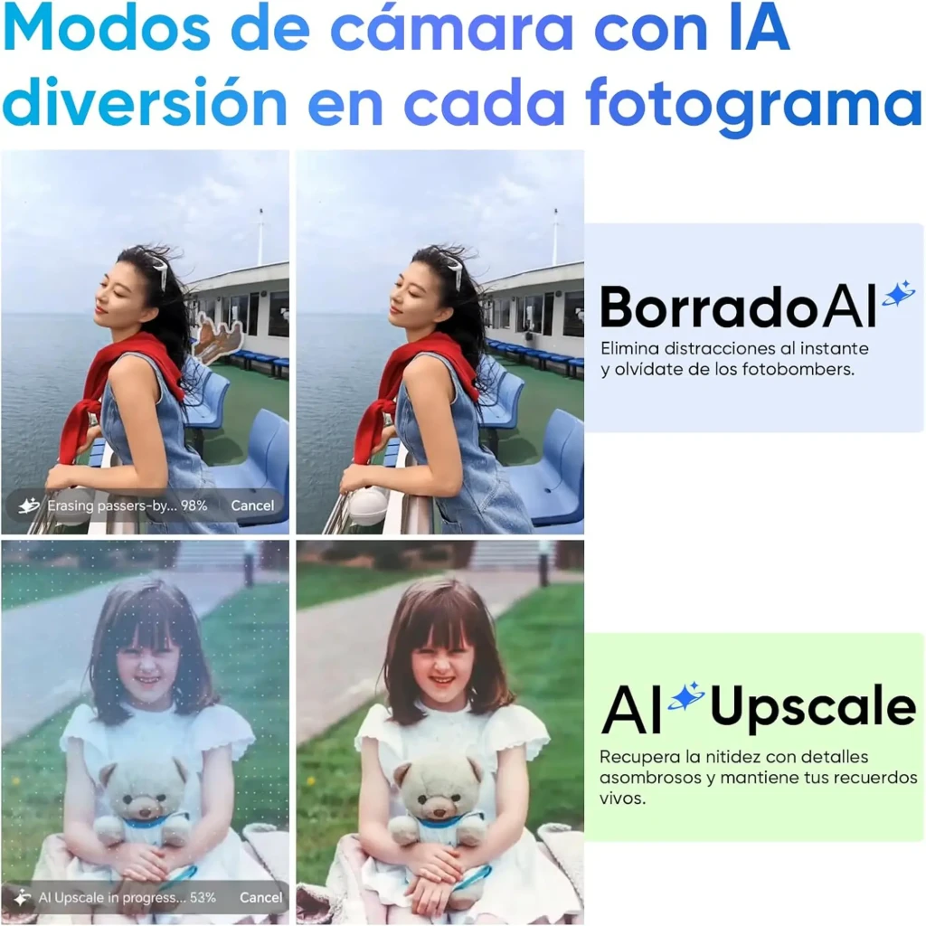 Honor X8D 8GB 512GB Azul com tela AMOLED 6,7 polegadas, bordas finas, câmera tripla traseira em módulo arredondado e furo central para a câmera frontal - Item4