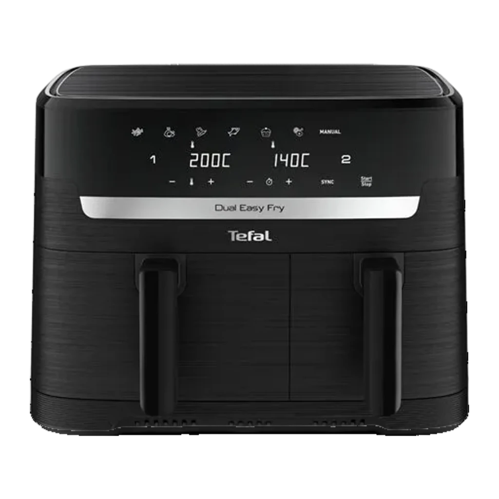 Freidora de Aire Tefal Dual Easy Fry Essential EY901N Doble Cesta 8,3L 2700W