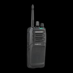 Talkie Walkie Kenwood Noir 9000m 48 Canaux (32 dPMR446 + 16 PMR446) TK-3701D, vue latérale: antenne, logo ProTalk Digital