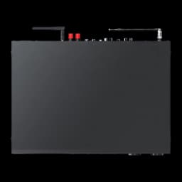 Ampli-tuner Hi-Fi Kenwood 60W Streaming Noir KR-W8000SCD, vue du dessus: antenne Wi-Fi, bornes rouges et connecteurs arrière