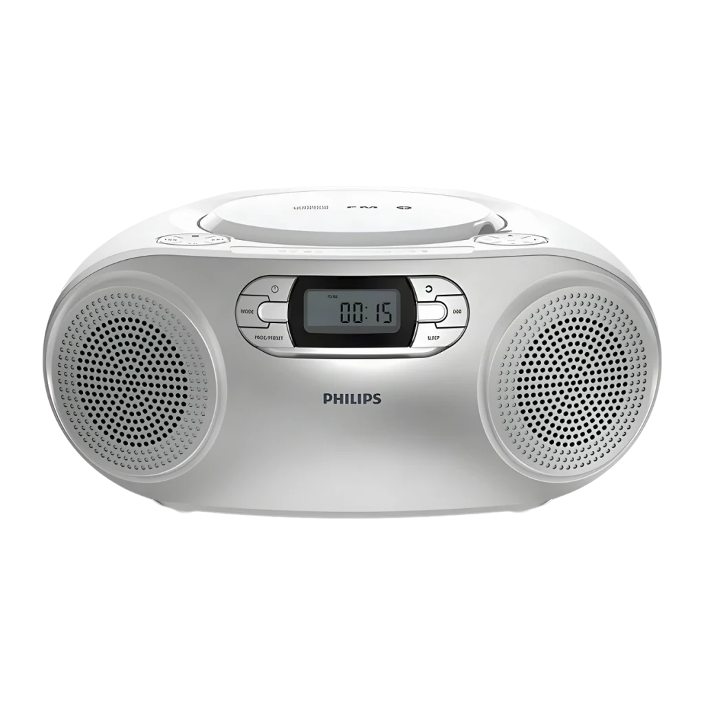 Reproductor de CD Philips Radio FM Bluetooth 6.0 Plata TAZ2000