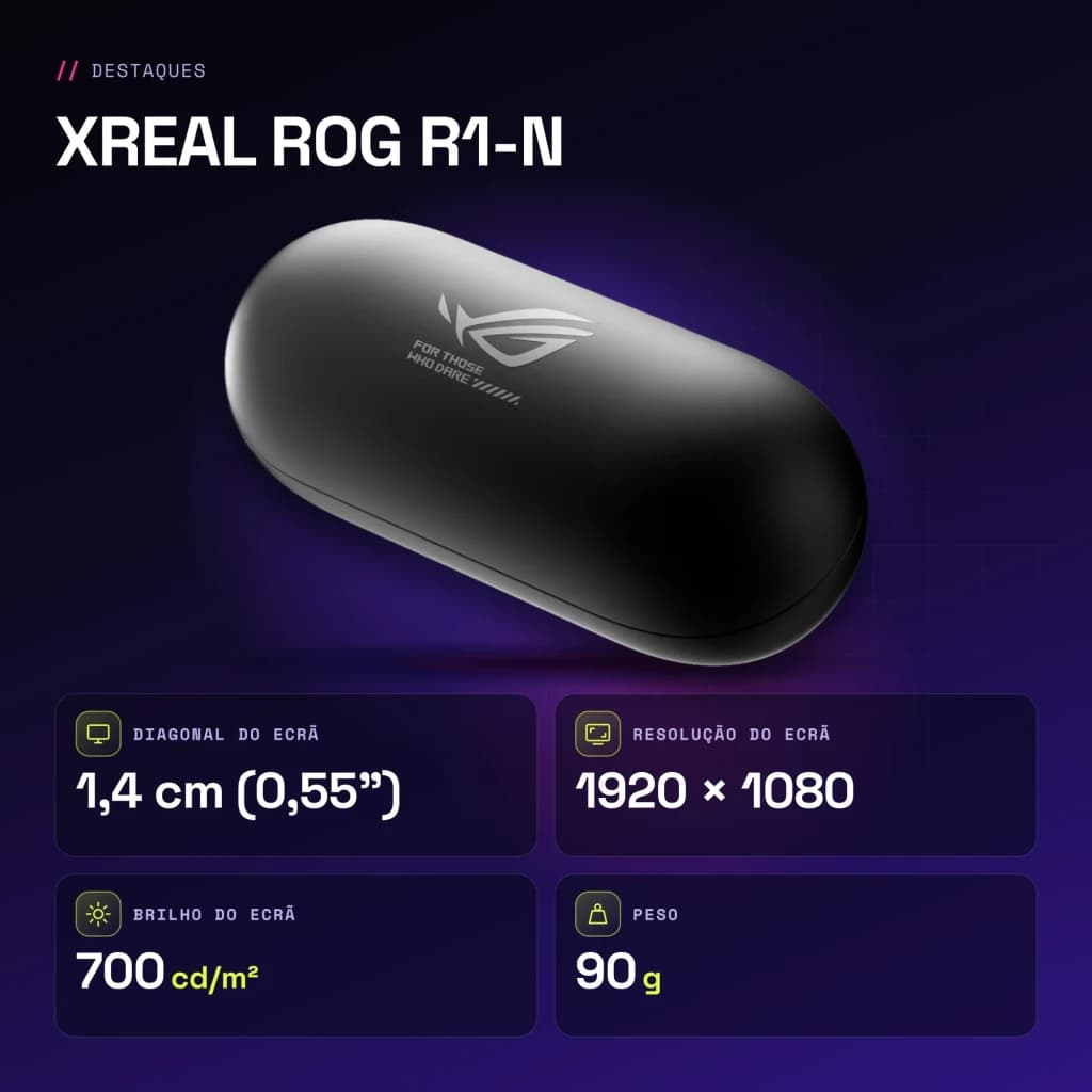 XREAL ROG R1-N Noir Réalité Augmentée Micro OLED 1920x1080 240Hz - caractéristiques, 240 Hz