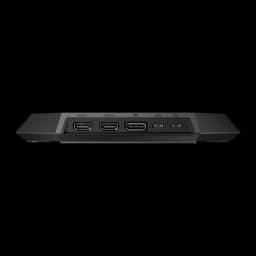XREAL ROG XREAL R1-B 240Hz Noir Réalité Augmentée Micro OLED 1920x1080, vue arrière: ports HDMI-1, HDMI-2, DisplayPort, USB