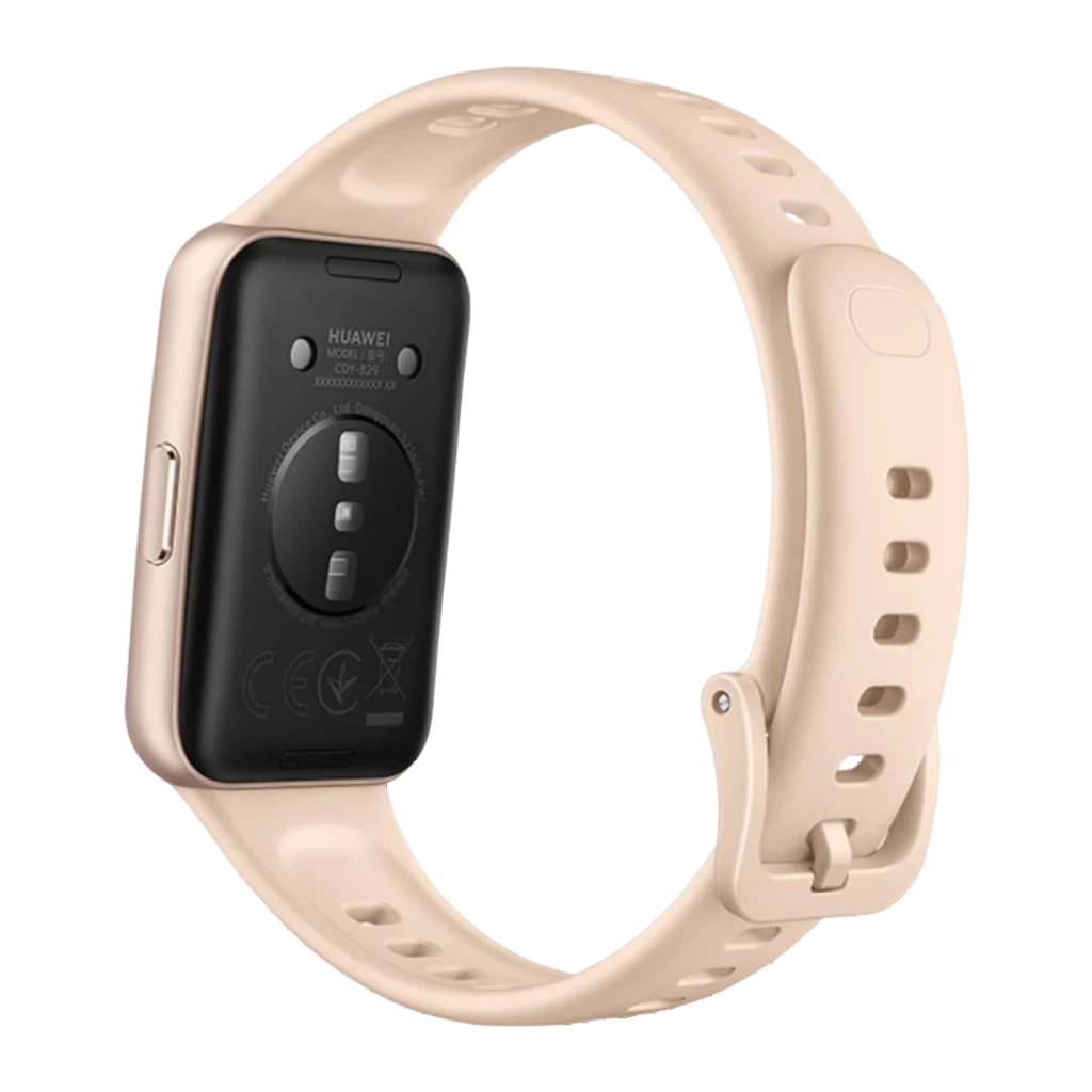 Huawei Band 11 Beige Frecuencia cardíaca, SpO2 Batería 14 Días 5ATM, trasera: sensor óptico y correa beige
